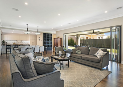 Current Group electricians complete electrical works of lounge area at Essendon home